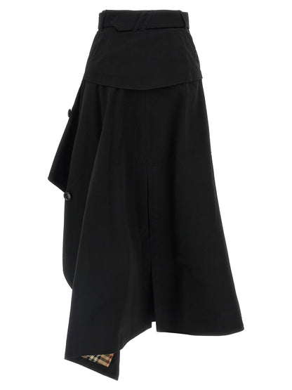 Burberry Trench Skirt Black  