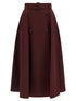Burberry Gabardine Trench Coat Skirt Bordeaux