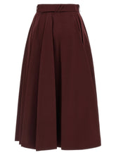 Burberry Gabardine Trench Coat Skirt Bordeaux