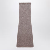 Balenciaga Light brown and silver sequin-embellished maxi skirt brown