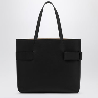 Alexander McQueen McQueen T-Bar Leather Shopper Bag Black