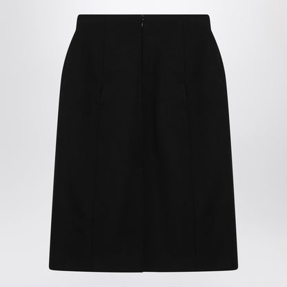 Balenciaga Hourglass Midi Skirt Black black