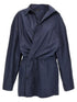Balenciaga Stile Camicia Mini Dress Blue