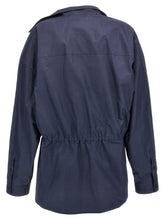 Balenciaga Stile Camicia Mini Dress Blue