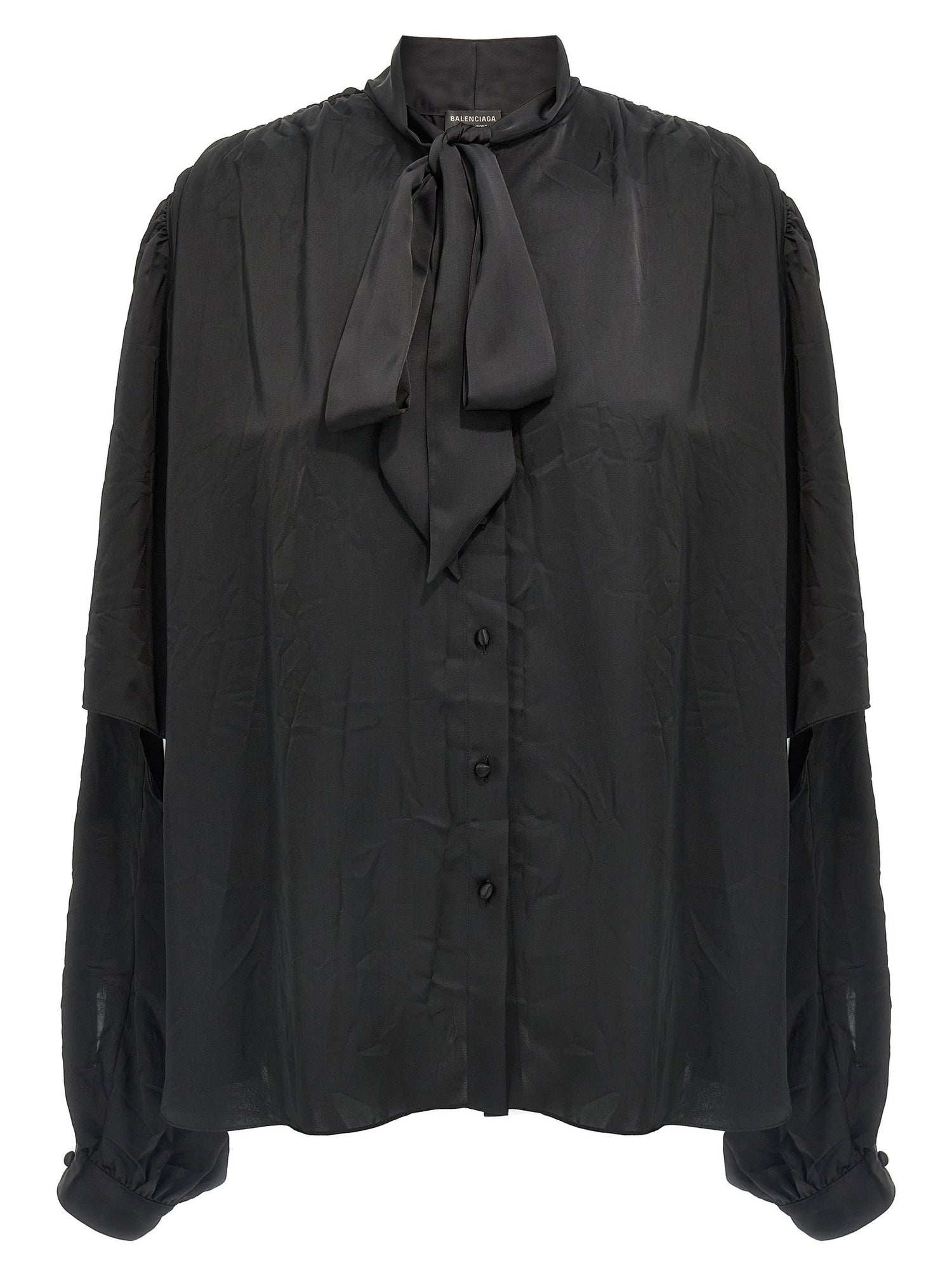 Balenciaga Double Sleeve Shirt Black