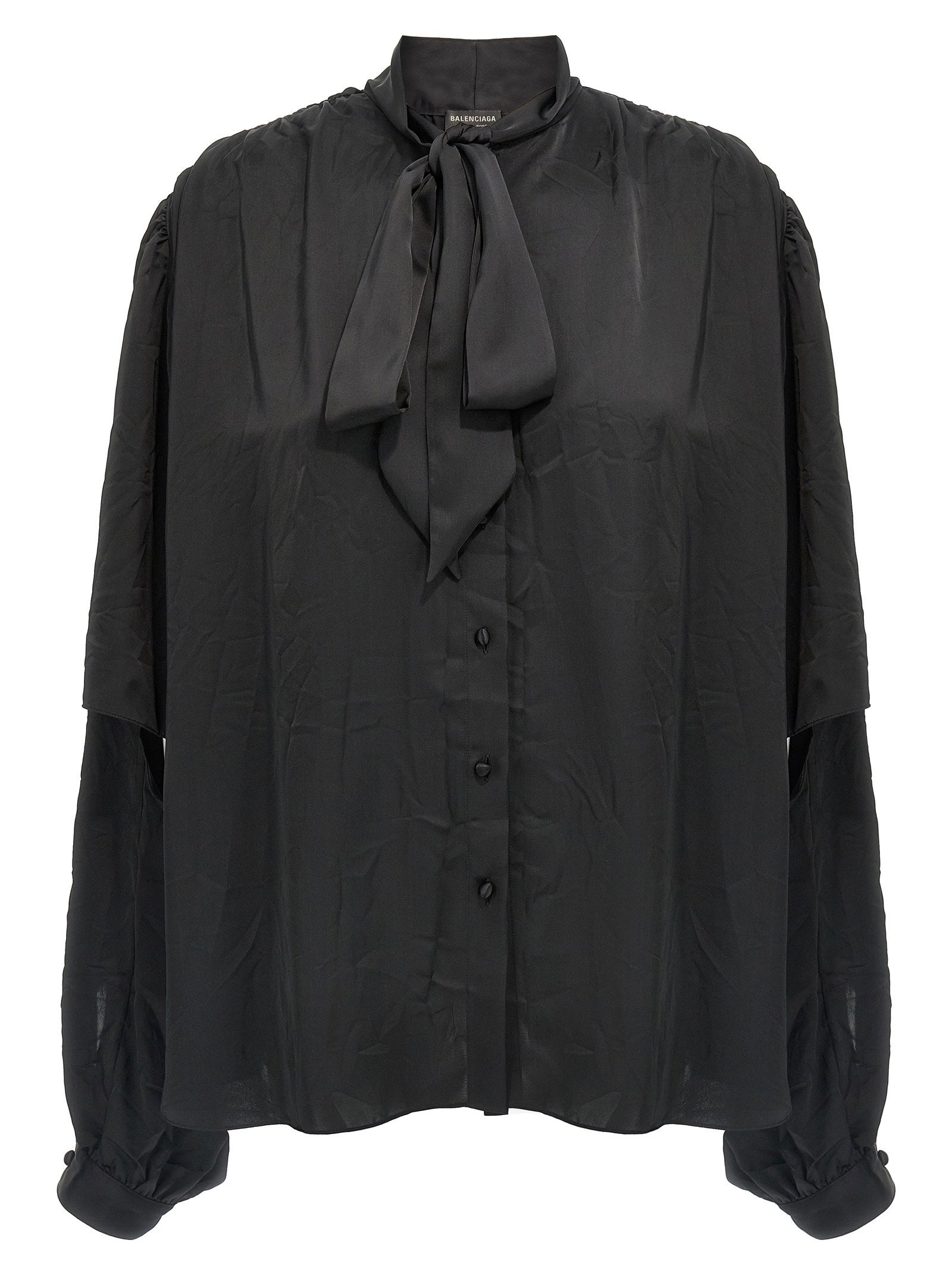 Balenciaga Double Sleeve Shirt Black