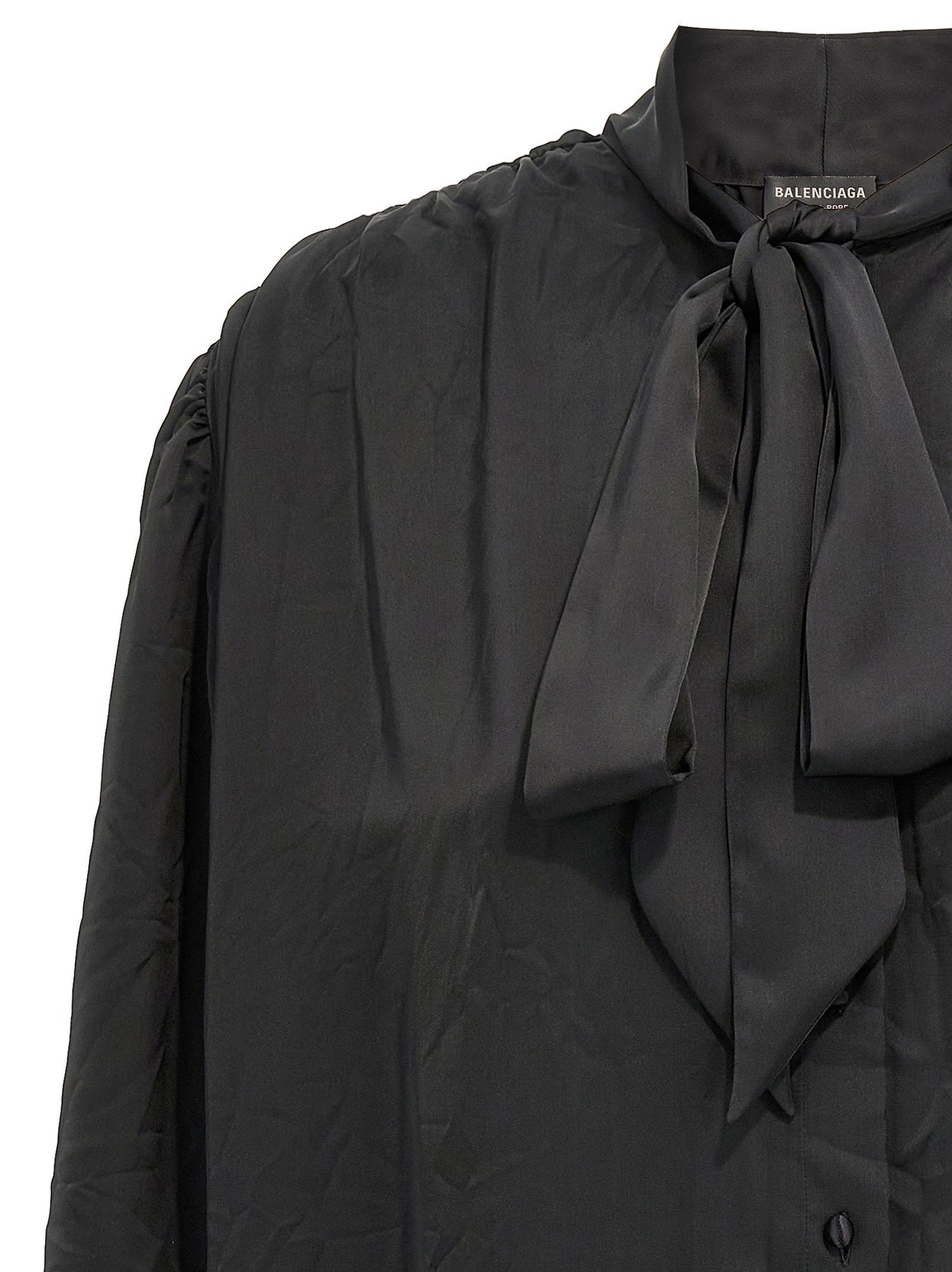 Balenciaga Double Sleeve Shirt Black