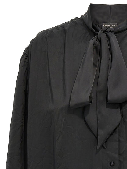 Balenciaga Double Sleeve Shirt Black