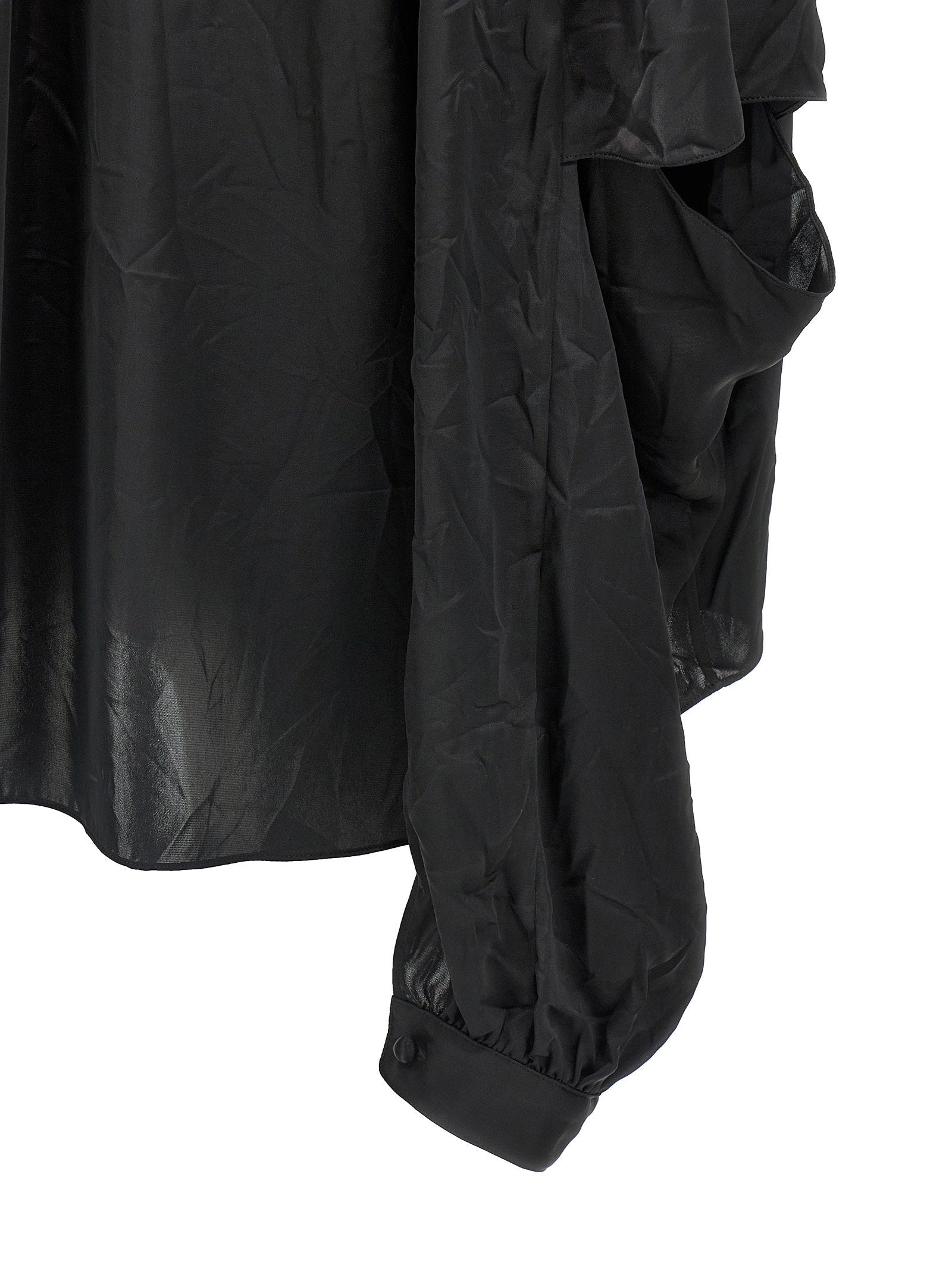 Balenciaga Double Sleeve Shirt Black