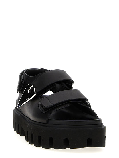 Alexander McQueen Parachute Sandals Black