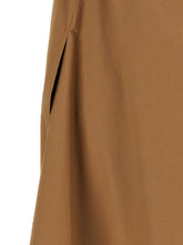 Saint Laurent Flounce Dress Brown