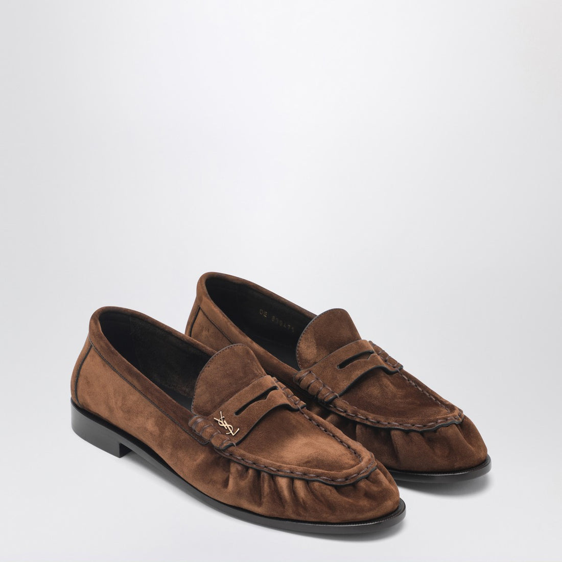 Saint Laurent Le Loafer Suede Loafers Brown