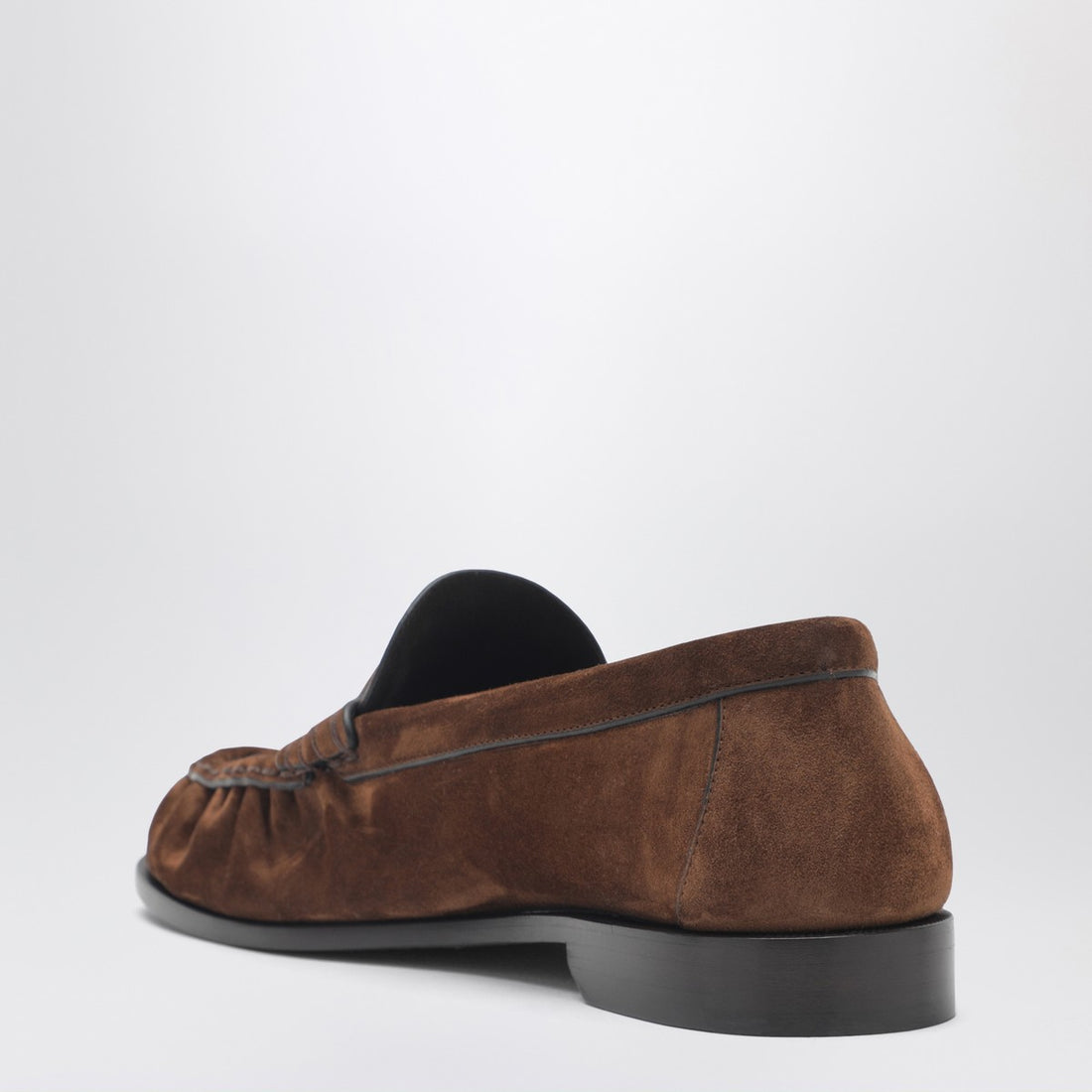 Saint Laurent Le Loafer Suede Loafers Brown