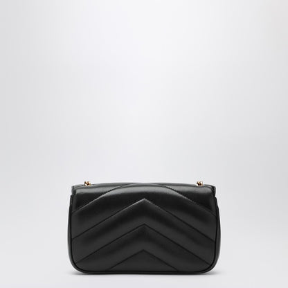 Saint Laurent LouLou Mini Quilted Leather Shoulder Bag Black