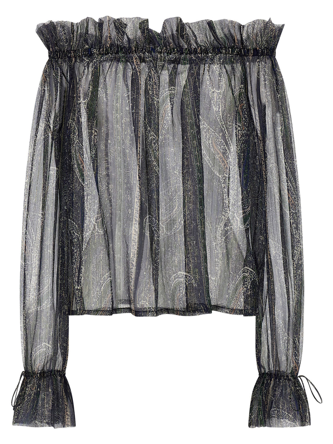 Saint Laurent Lurex Blouse Multicolor