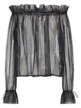 Saint Laurent Lurex Blouse Multicolor