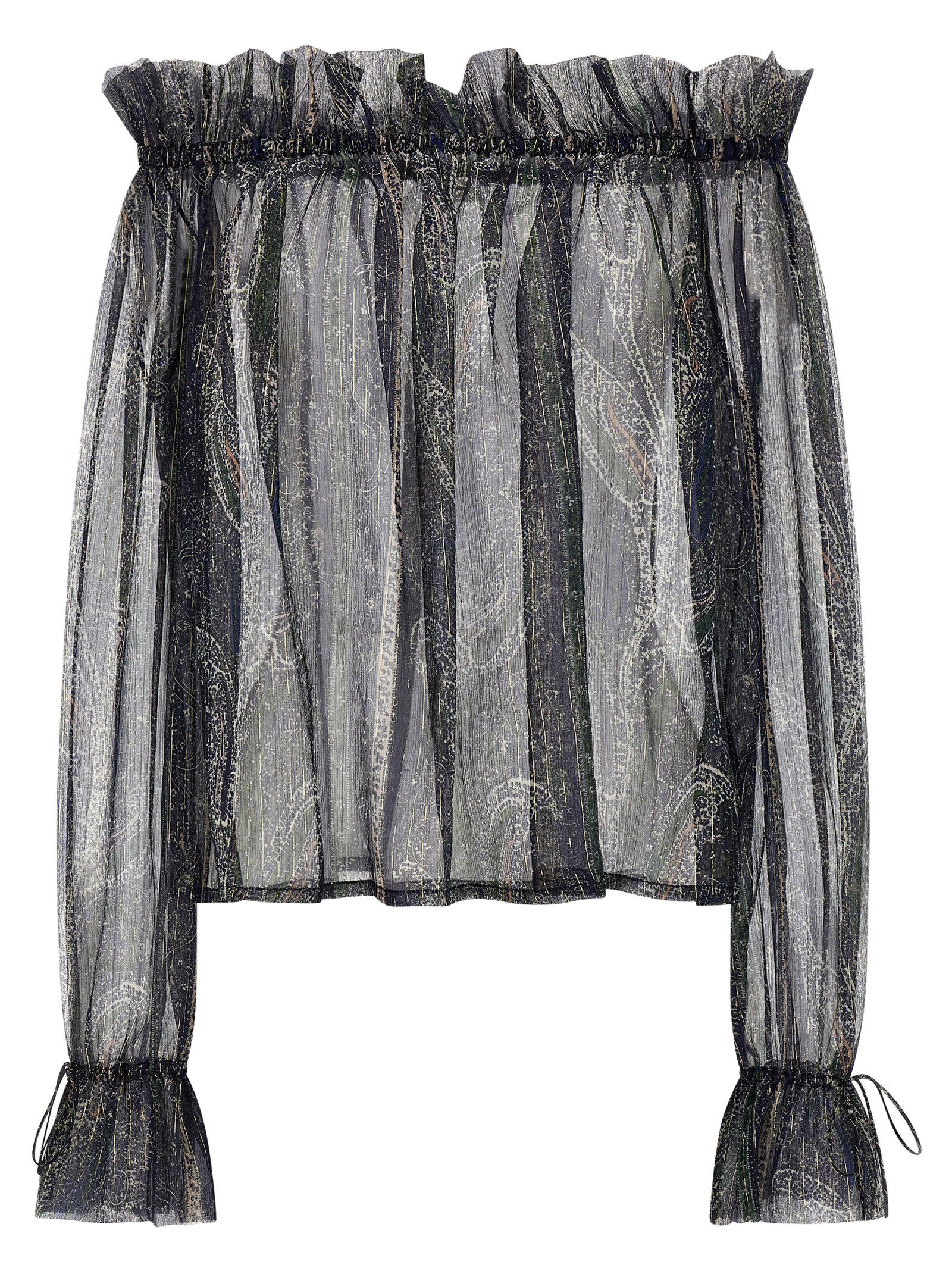Saint Laurent Lurex Blouse Multicolor