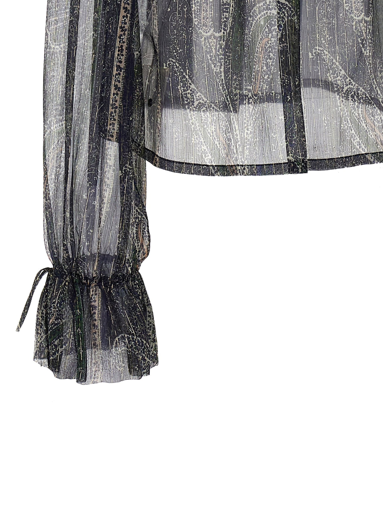Saint Laurent Lurex Blouse Multicolor