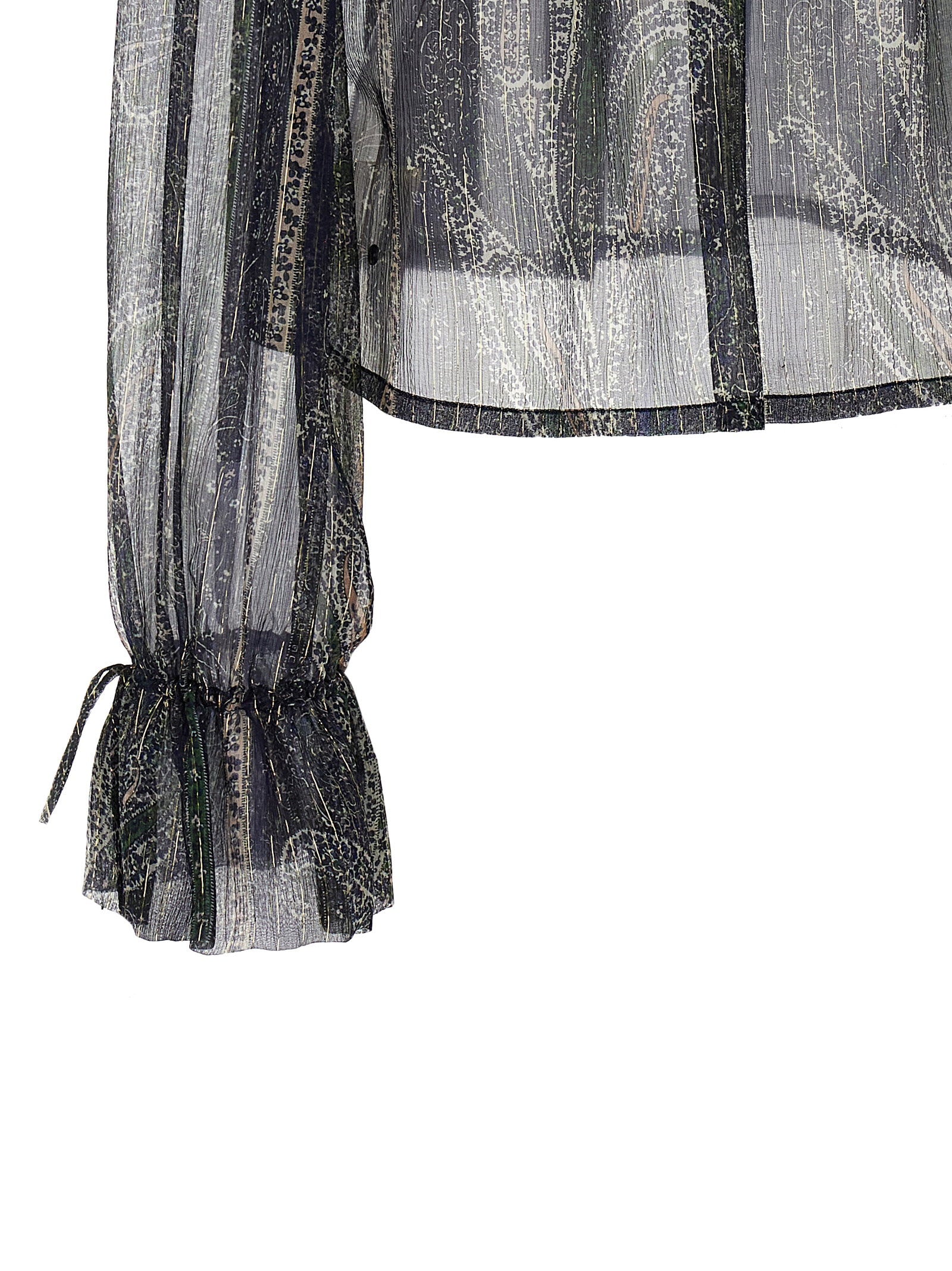 Saint Laurent Lurex Blouse Multicolor