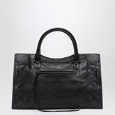 Balenciaga Le City Medium Arena Leather Tote Bag Black
