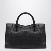 Balenciaga Le City Medium Arena Leather Tote Bag Black
