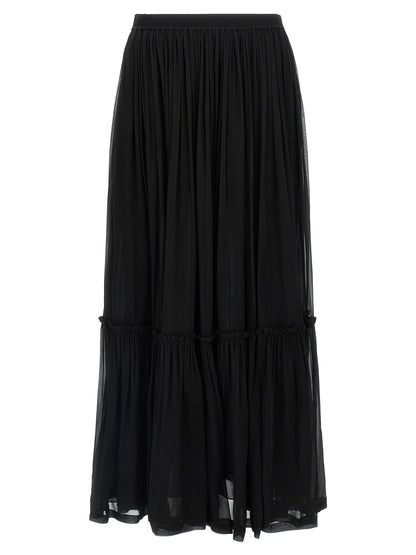 Saint Laurent Long Skirt Black