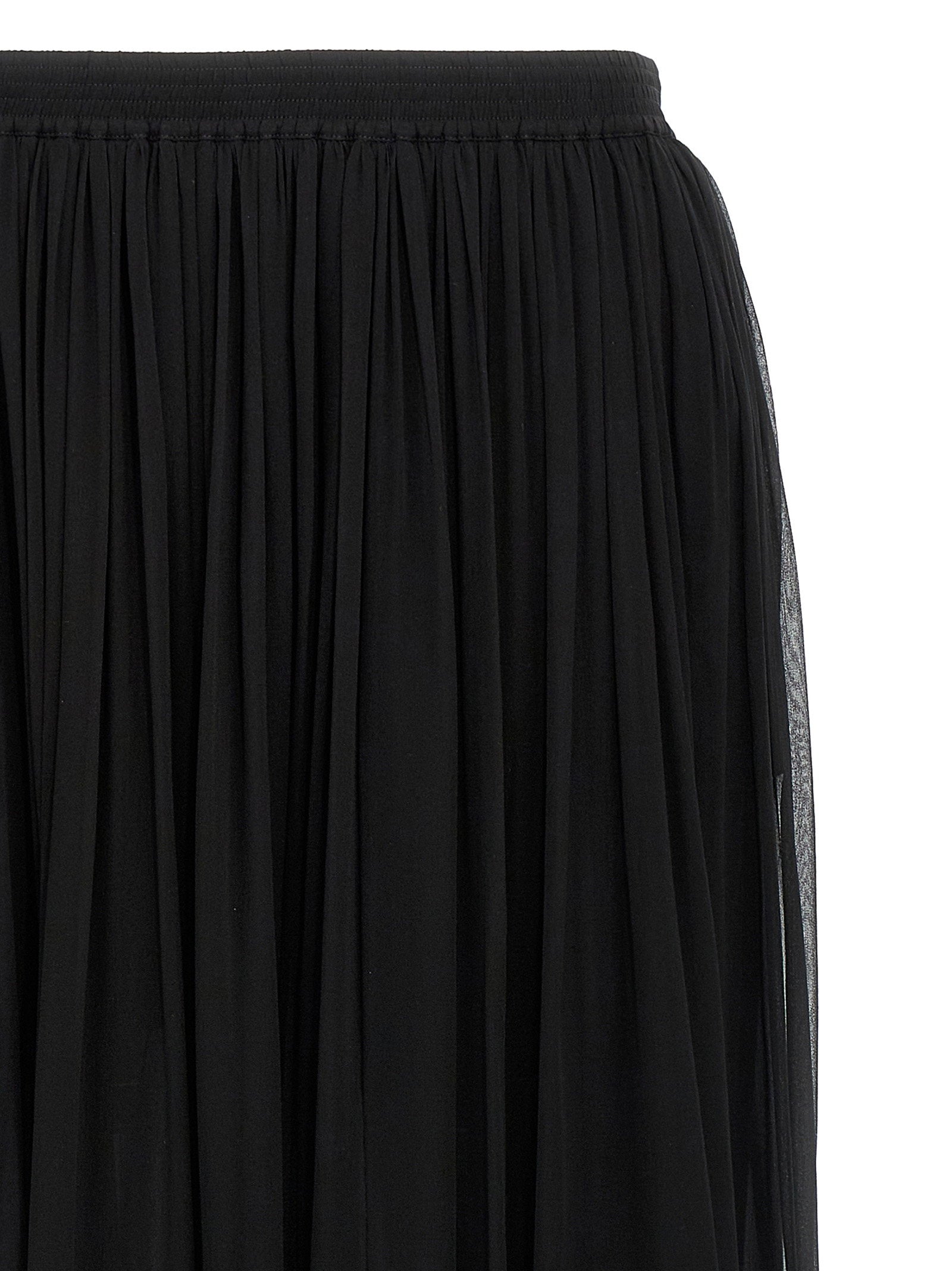 Saint Laurent Long Skirt Black