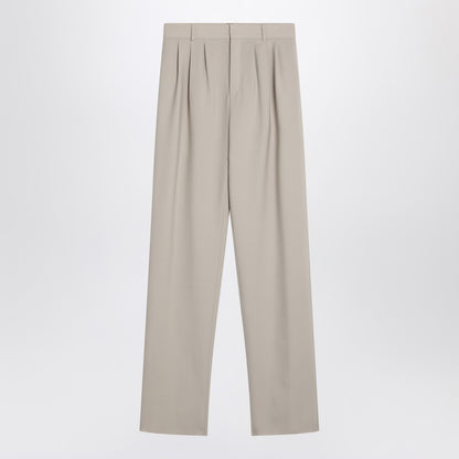 Saint Laurent Beige Wool-Blend Tailored Trousers beige