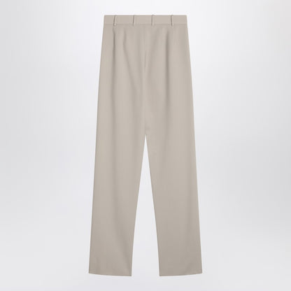 Saint Laurent Beige Wool-Blend Tailored Trousers beige