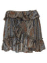 Saint Laurent All Over Print Skirt Multicolor