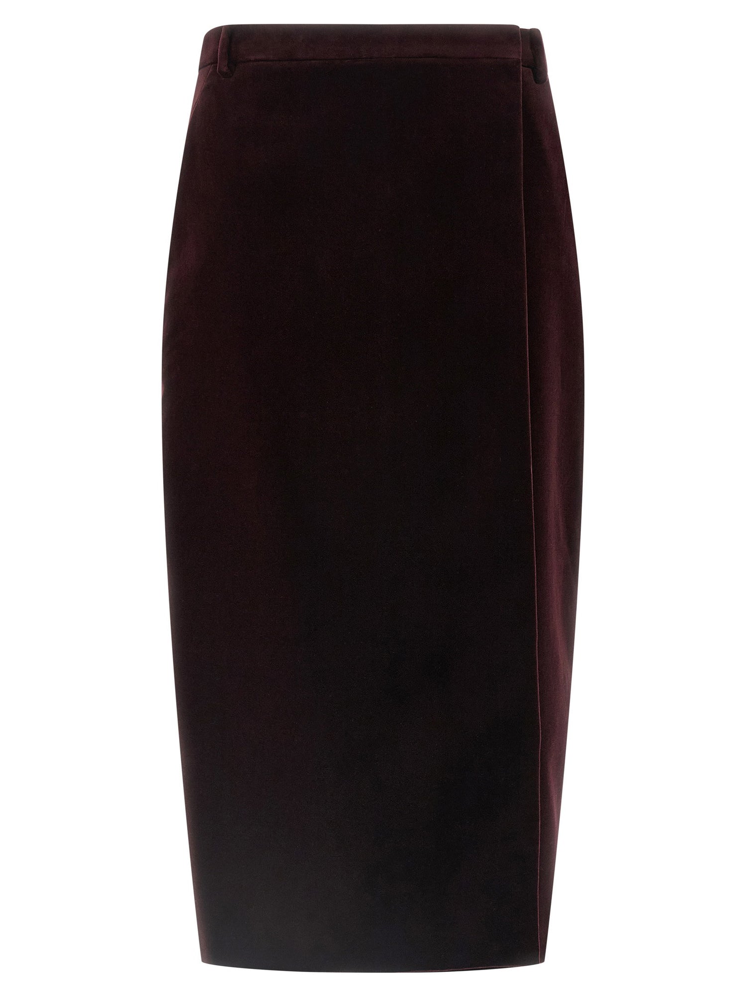 Saint Laurent Velvet Skirt Bordeaux