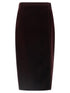 Saint Laurent Velvet Skirt Bordeaux
