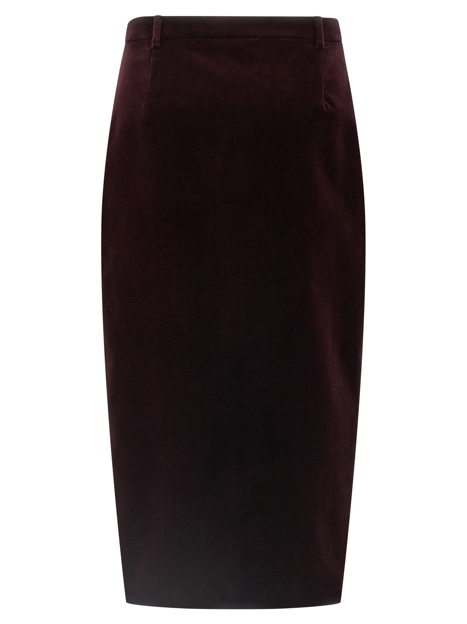 Saint Laurent Velvet Skirt Bordeaux