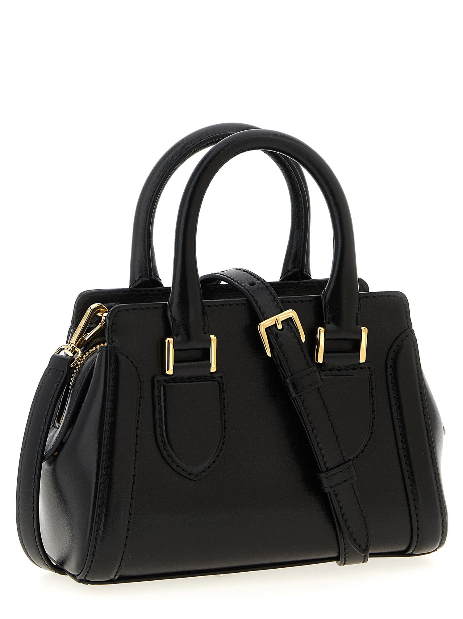 Alexander McQueen Birdee Mini Handbag Black  