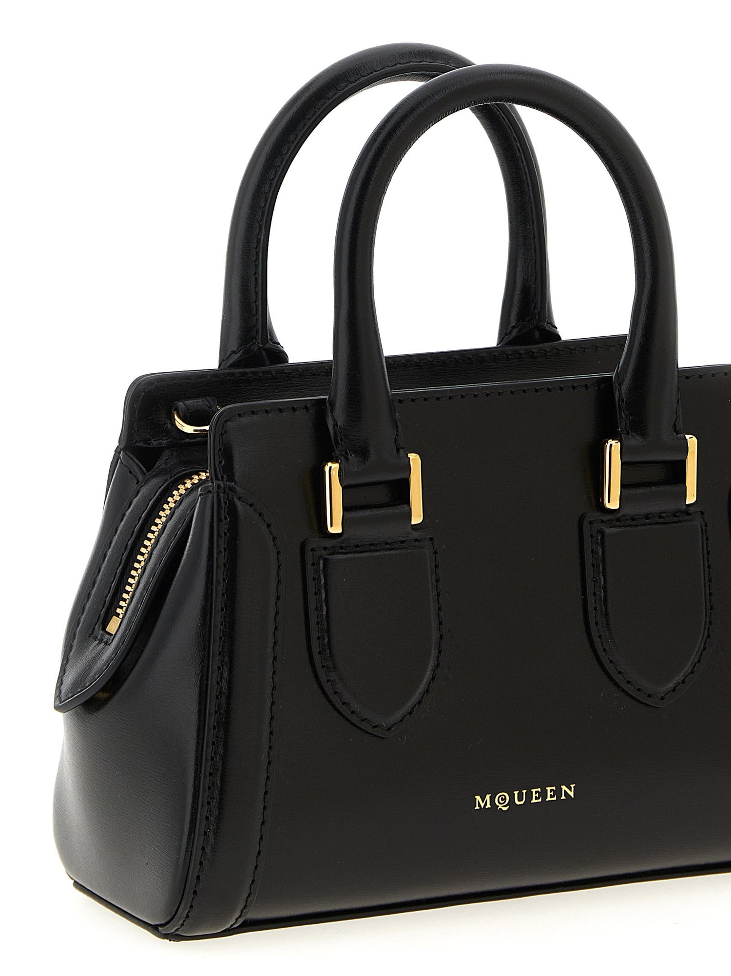 Alexander McQueen Birdee Mini Handbag Black  