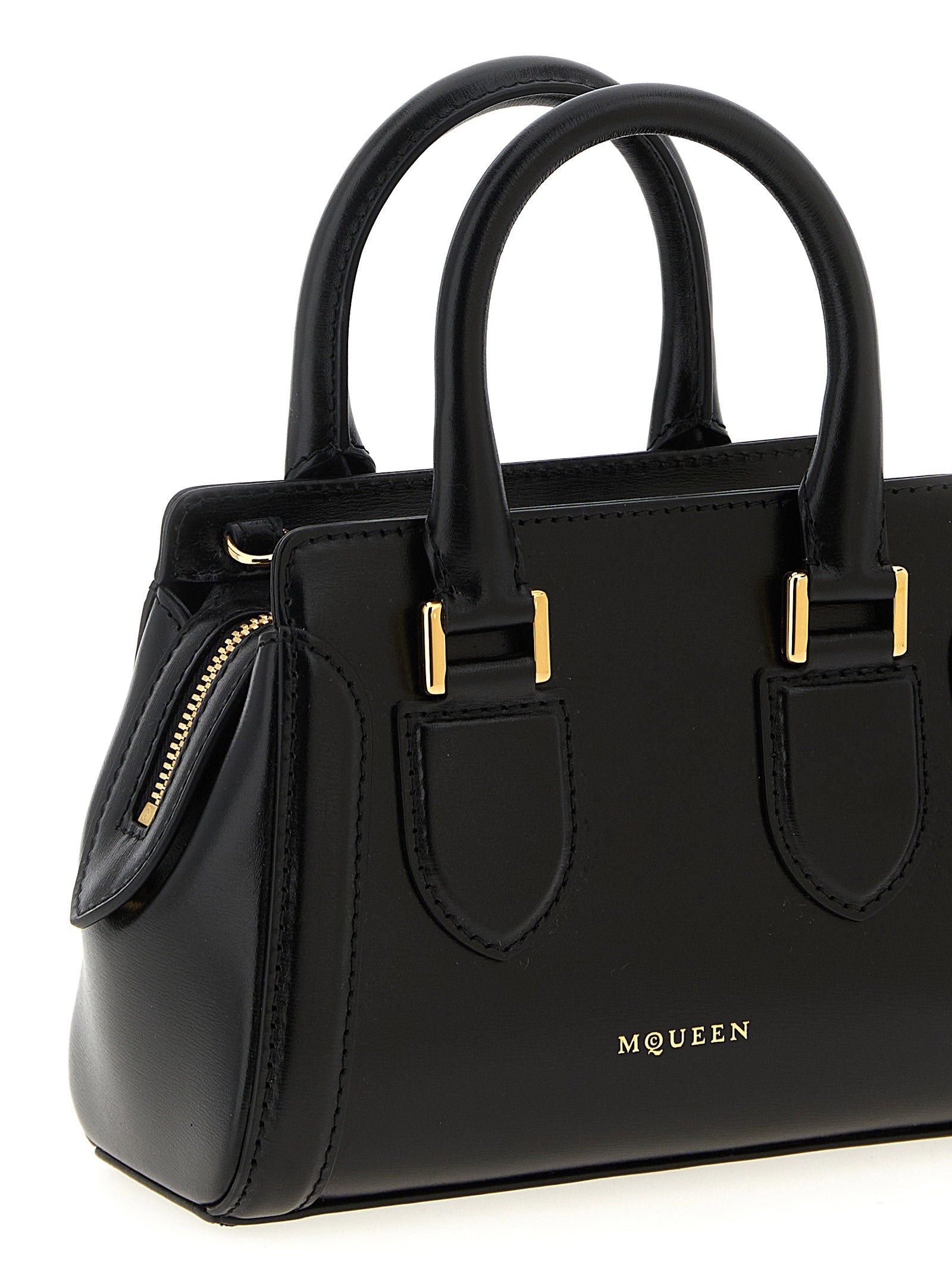 Alexander McQueen Birdee Mini Handbag Black  