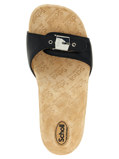Balenciaga X Scholl Sandals Black  