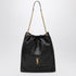 Saint Laurent Large Jamie Shoulder Bag in Black Quilted Leather with Gold-Tone Cassandre Logo black