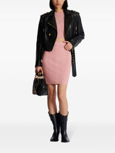 Balmain Monogram Sleeveless Knit Top Pink Pink