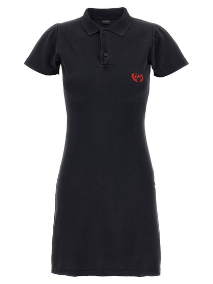 Balenciaga Laurel Classic Polo Dress Black