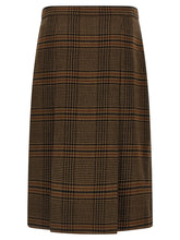 Saint Laurent Prince Of Wales Skirt Brown