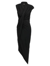 Balenciaga Draped Dress Black