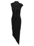 Balenciaga Draped Dress Black
