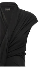 Balenciaga Draped Dress Black
