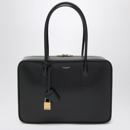 Saint Laurent Sac De Jour Bowling Bag in Black Leather