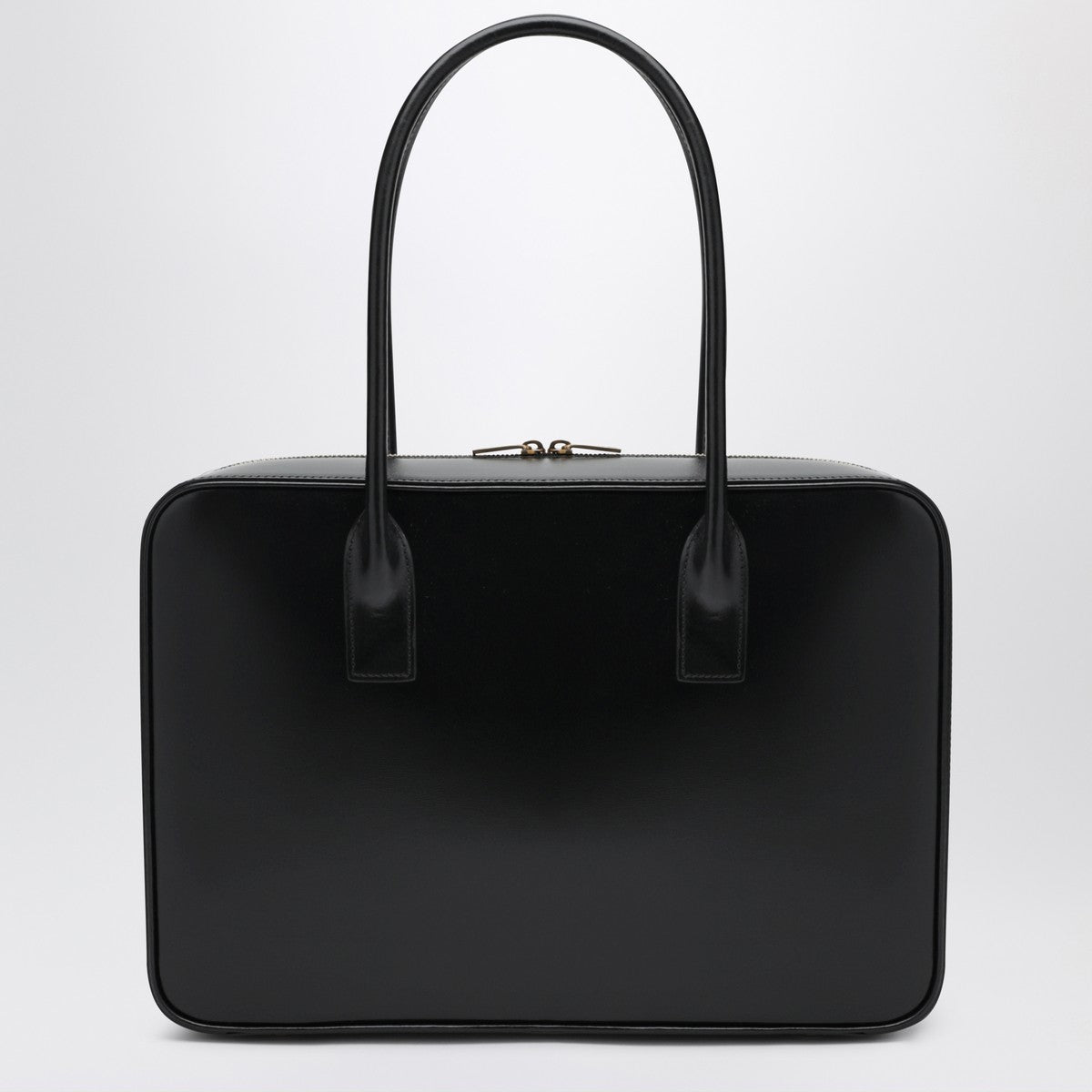 Saint Laurent Sac De Jour Bowling Bag in Black Leather