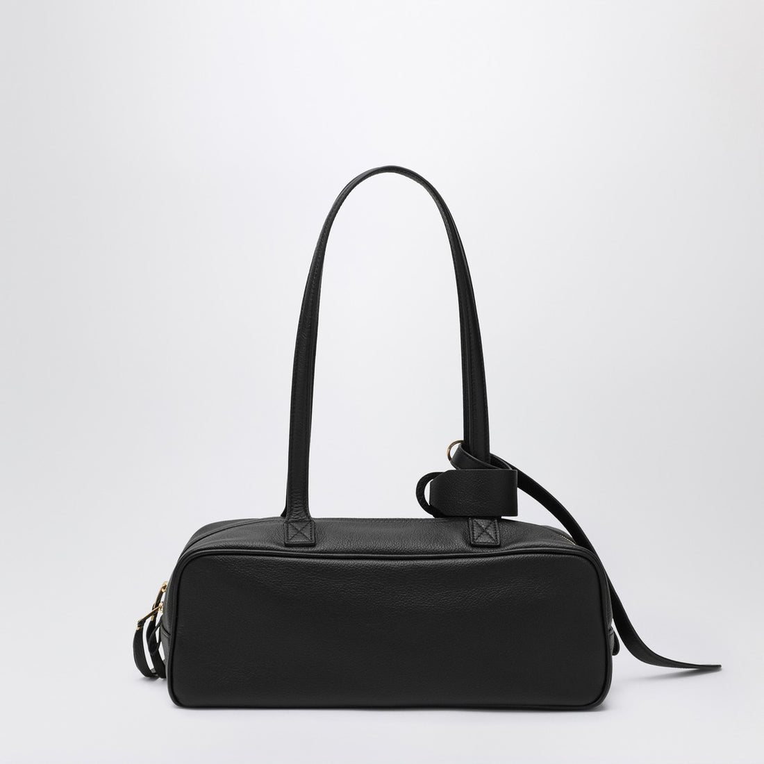 Balenciaga Small Carrie Bowling Bag in Black Calfskin Black