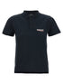 Balenciaga Logo Embroidery Polo Shirt Blue