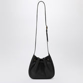 Saint Laurent Hobo Bag Mini Hammered Leather Black