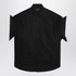 Balenciaga Black Cotton Turn-Up Shirt Black